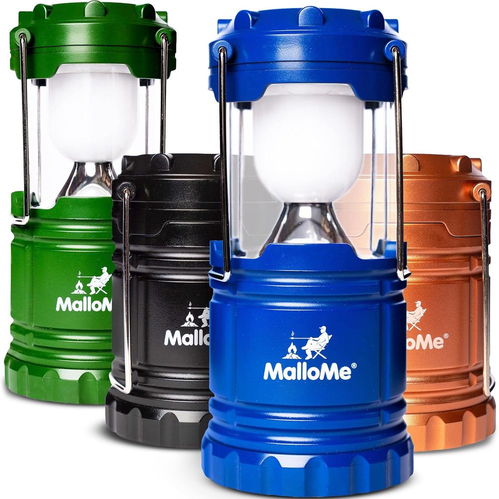 Power Outage Light - Multicolor LED Camping Lanterns 4-Pack: Portable