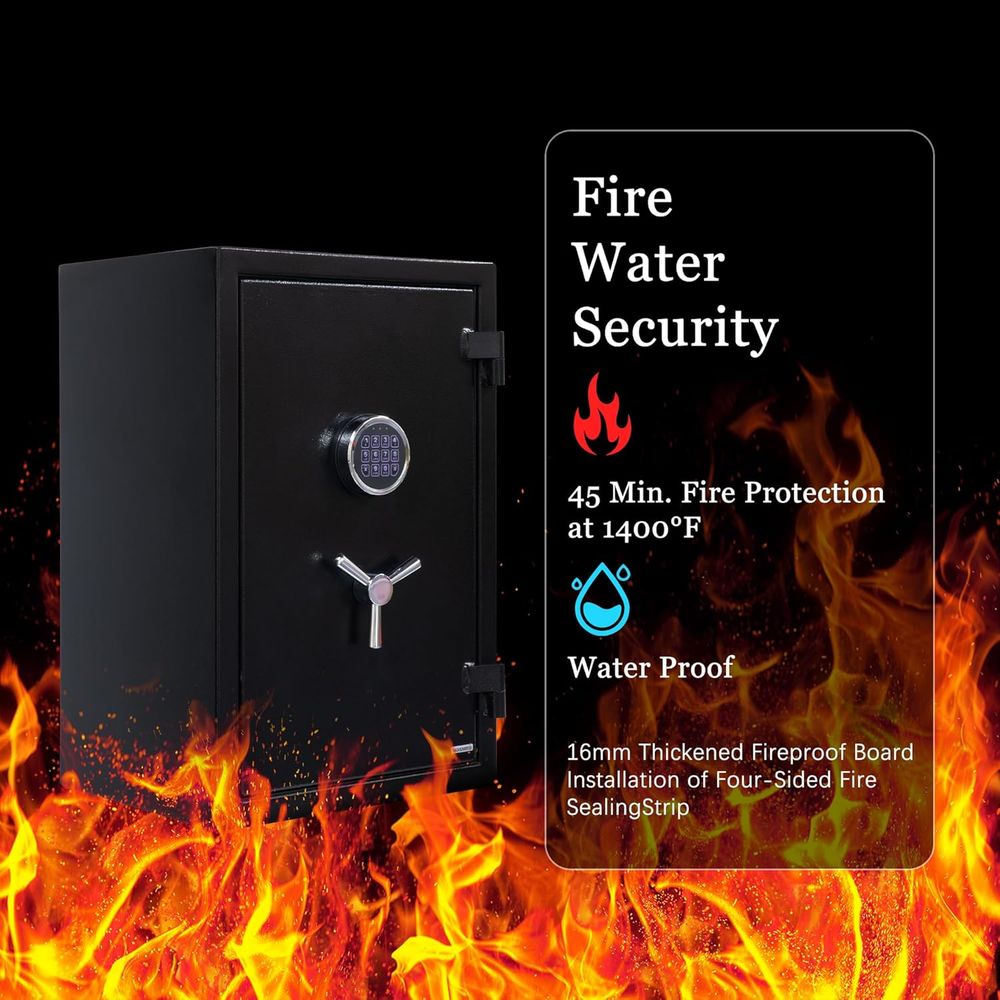Large Handgun Safe with Digita - Fire Safe Document ulasan dan harga