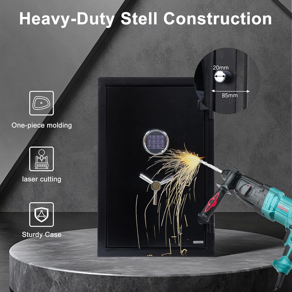Large Handgun Safe with Digita - Fire Safe Document ulasan dan harga