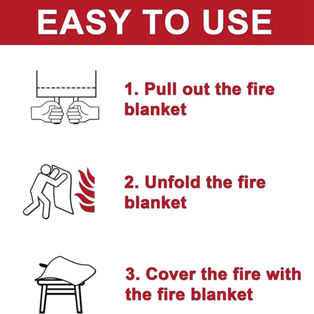 A40Z-Emergency Fire Blanket, F - Fire Blanket Kitchen ulasan dan harga