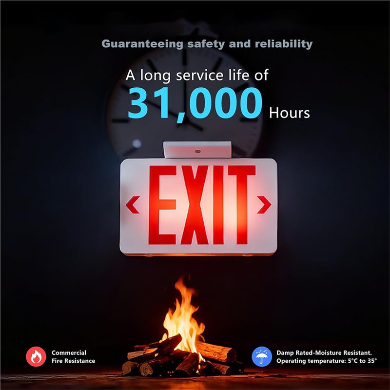 A46U UL Listed LED Exit Light  - Emergency Exit Sign ulasan dan harga